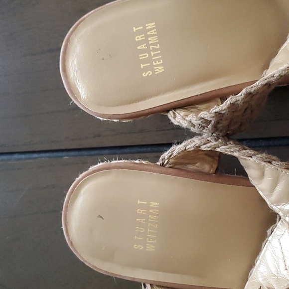 Stuart Weitzman Alex Lo Wedges, 9.5 - Picture 4 of 15